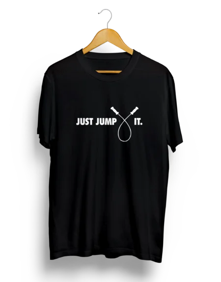 Koszula CoolFitness Just Jump It Czarna 2 scaled