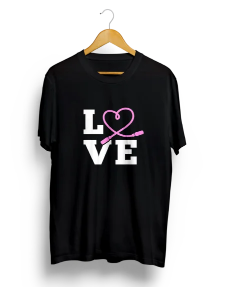 Koszulka CoolFitness Love Czarna scaled