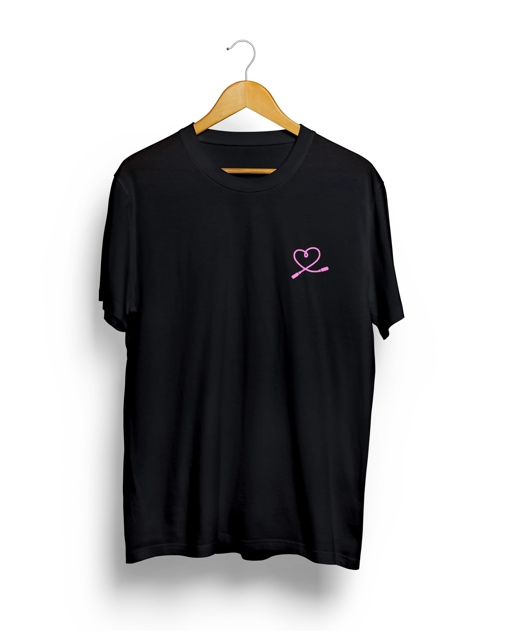 Koszulka CoolFitness Serce Czarna scaled