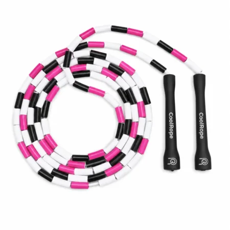 Skakanka Koralikowa (Beaded Rope) - Pink Zebra