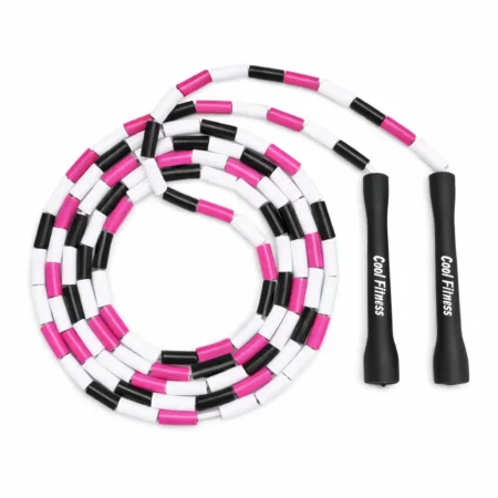 Skakanka Koralikowa (Beaded Rope) - Pink Zebra