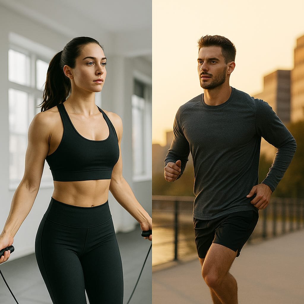 Skakanka vs Bieganie – Co lepiej spala tłuszcz?