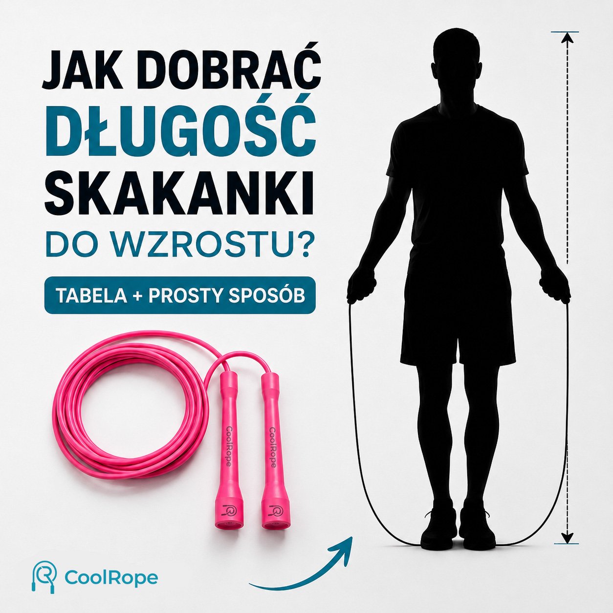 Jak dobrać długość skakanki do wzrostu? Tabela + prosty sposób
